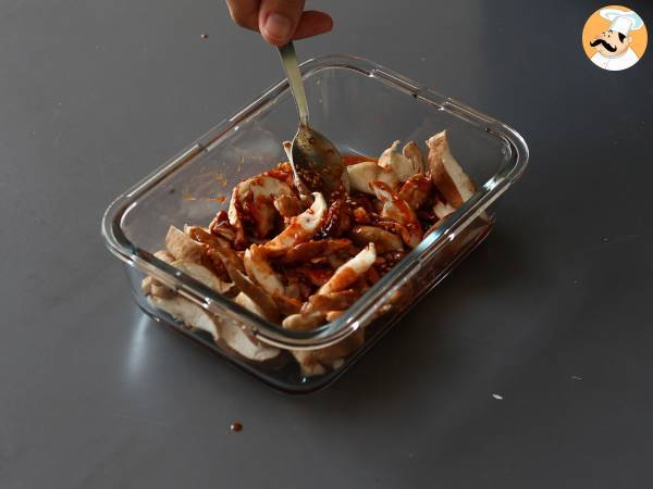 Kore usulü mantar - Gochujang soslu Shiitake mantarı - Hazırlık adım 4