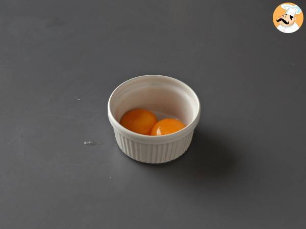 Soya sosunda korunmuş yumurta sarısı - Hazırlık adım 1